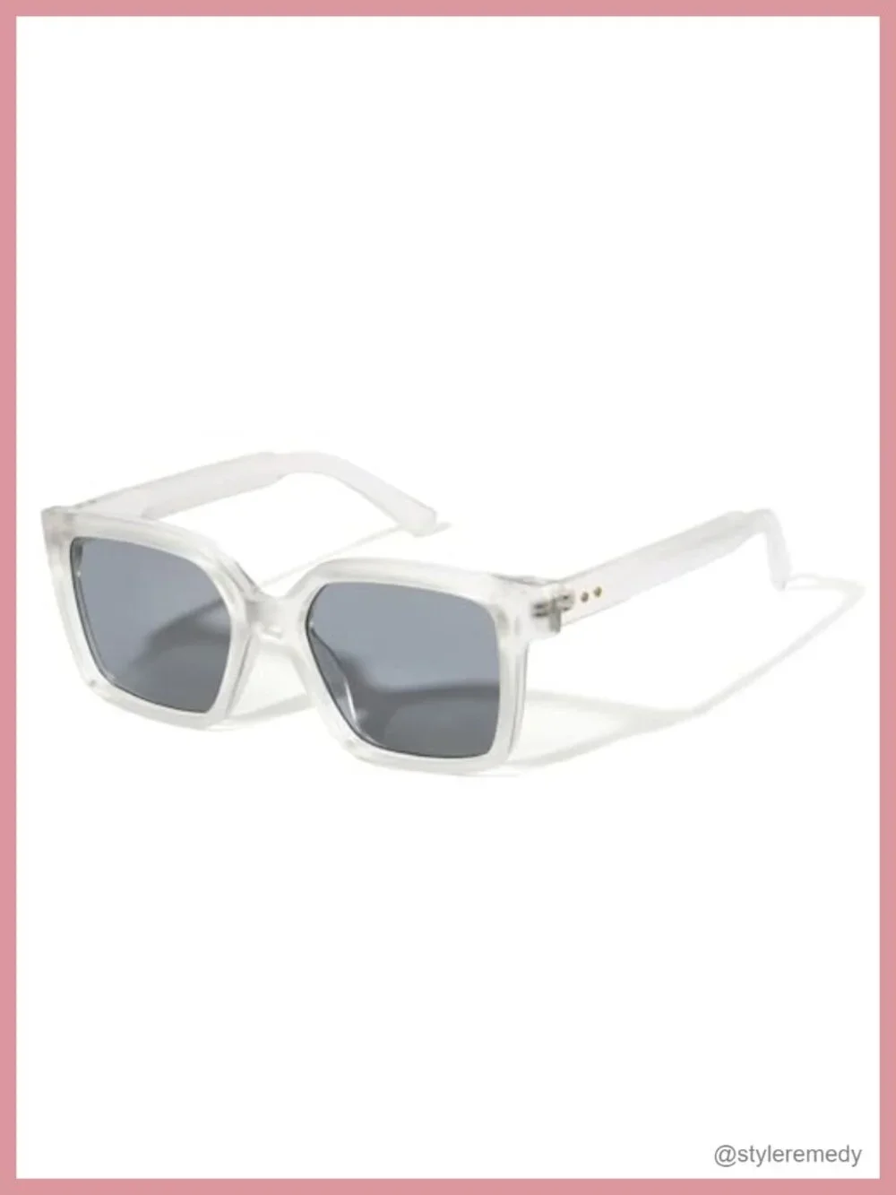 Large Chunky Square Sunglasses Y2K Streetwear Style
